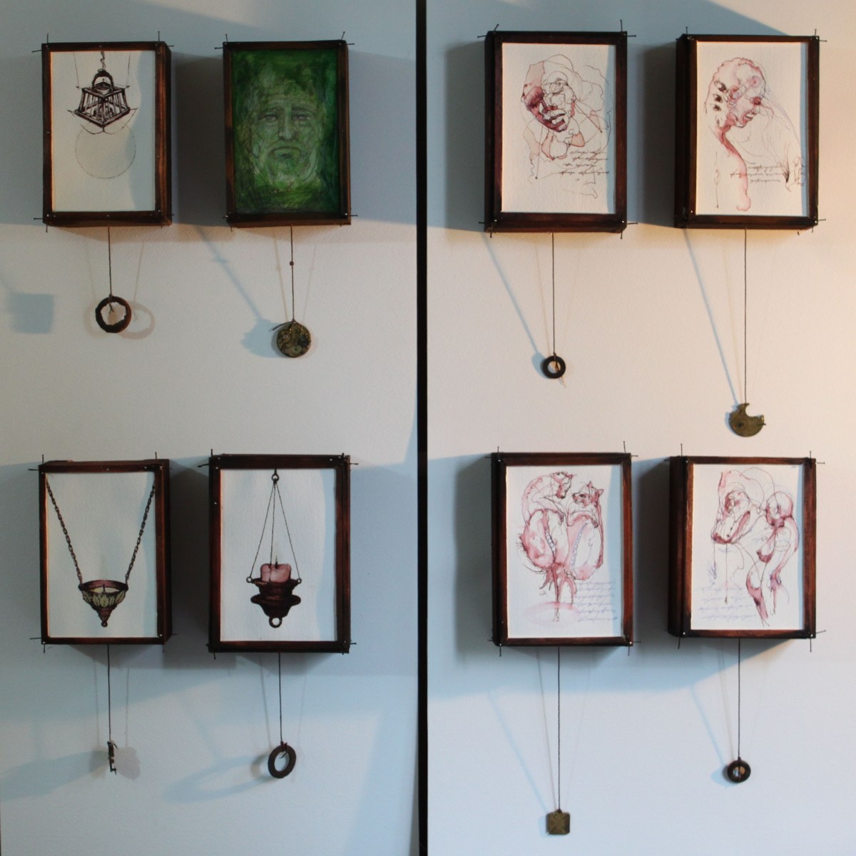 Send me a postcard darling, lightboxes by Carne Griffiths