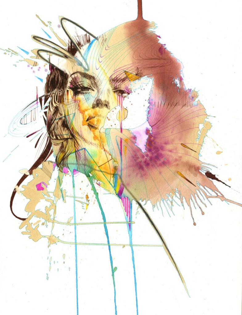 Neon Tears by Carne Griffiths
