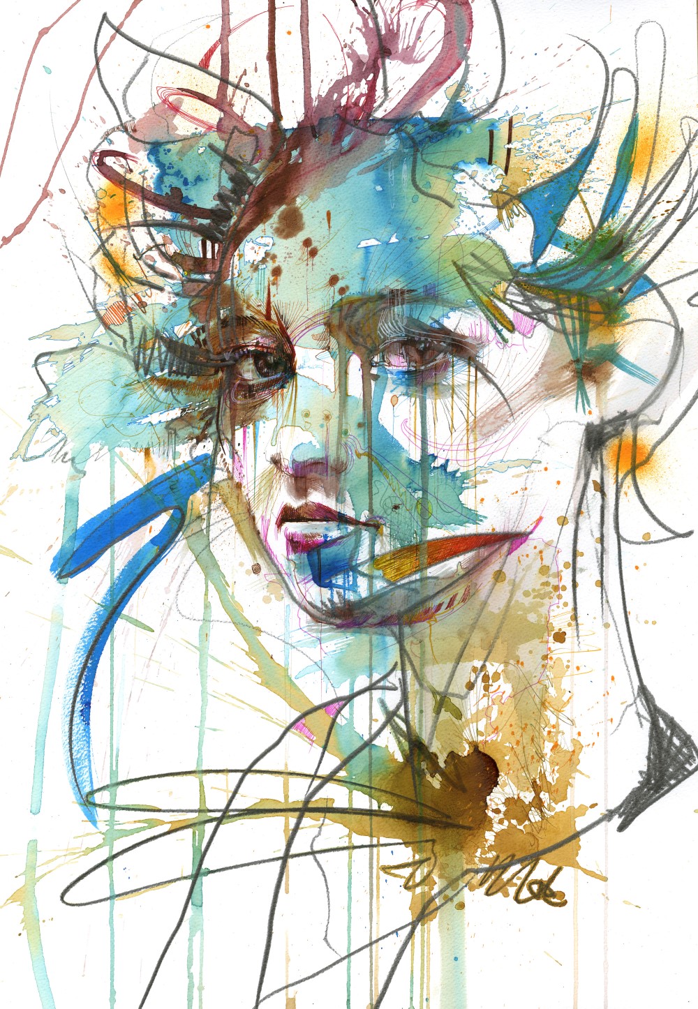 Carne Griffiths Blog – Artwork made with ink, tea and alcohol